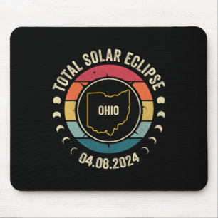 Mousepad Ohio Total Solar Eclipse 2024 American Totality Ap