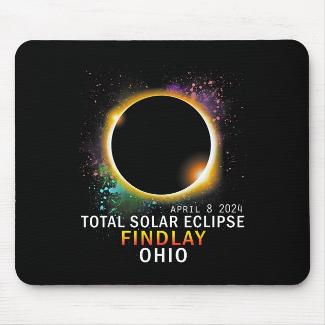 Mousepad Ohio Total Solar Eclipse abril 8 2024 (Frente)