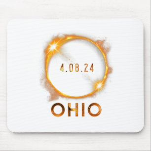 Mousepad Ohio Total Solar Eclipse abril 8 2024 Ohio Solar E