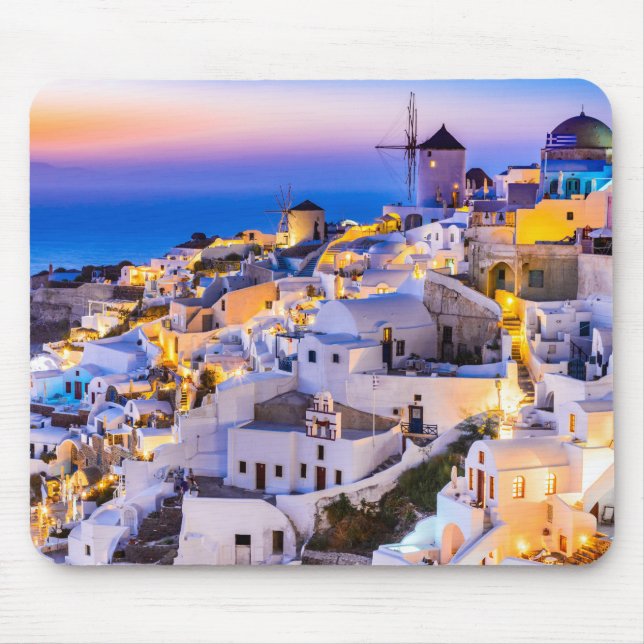 Mousepad Oia Santorini Greece (Frente)