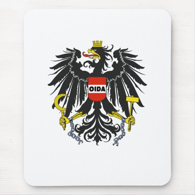 Mousepad Oida Austria Dialect Eagle (Frente)