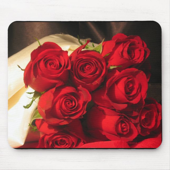 Mousepad Oito Rosas vermelhas (Frente)
