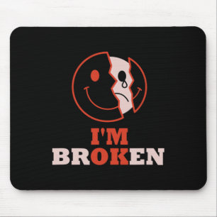 Mousepad Ok, sou a Sensibilização Mental Quebrada Il Invisí