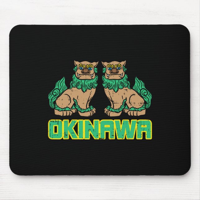Mousepad Okinawa Guardian Lion Shisa Japão Marcial (Frente)