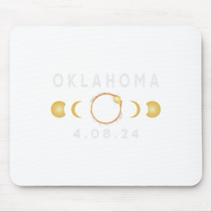 Mousepad Oklahoma Total Solar Eclipse Abril 8 2024 Solar Ec