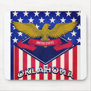 Mousepad Oklahoma USA Flag