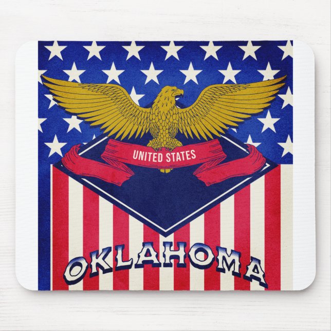 Mousepad Oklahoma USA Flag (Frente)