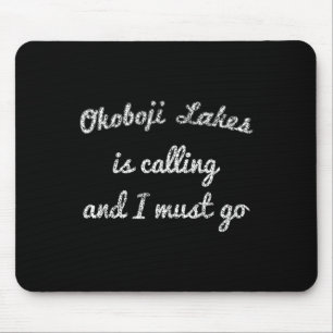 Mousepad Okoboji Lagos Iowa Piada Pesca Acampamento Present