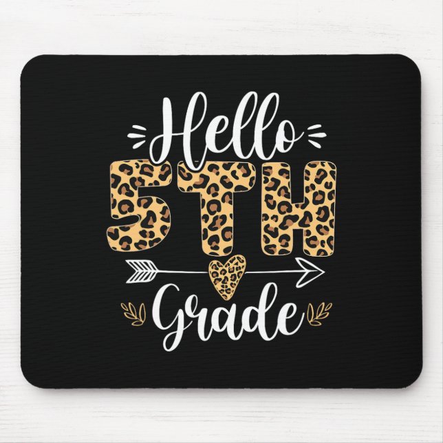 Mousepad Olá 5ª Quinta Série Professor Leopardo Byck Para E (Frente)