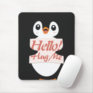 Mousepad Olá! Abrace-me - personalização de fantasia de pin