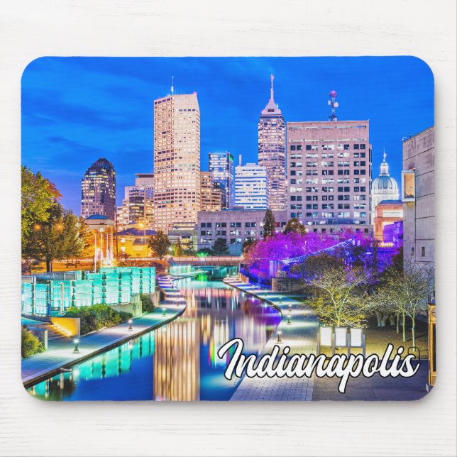 Mousepad Olá de Linda Indianápolis, Indiana, EUA (Frente)