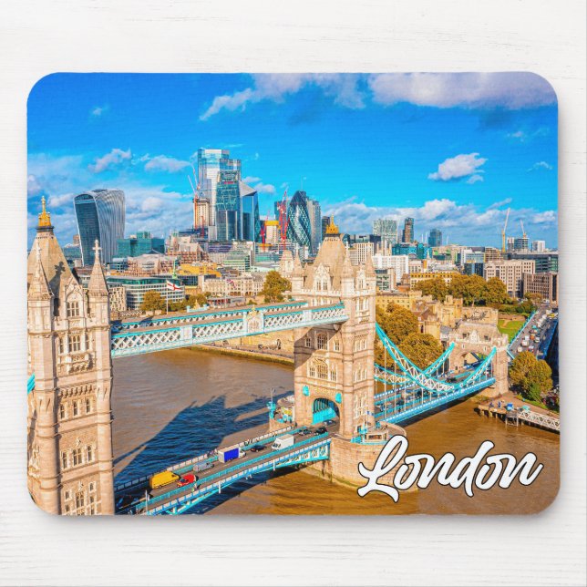 Mousepad Olá de Londres, Inglaterra, Reino Unido (Frente)