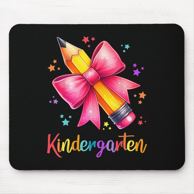Mousepad Olá Equipe de Jardim de Infância Lápis Fofo Profes (Frente)