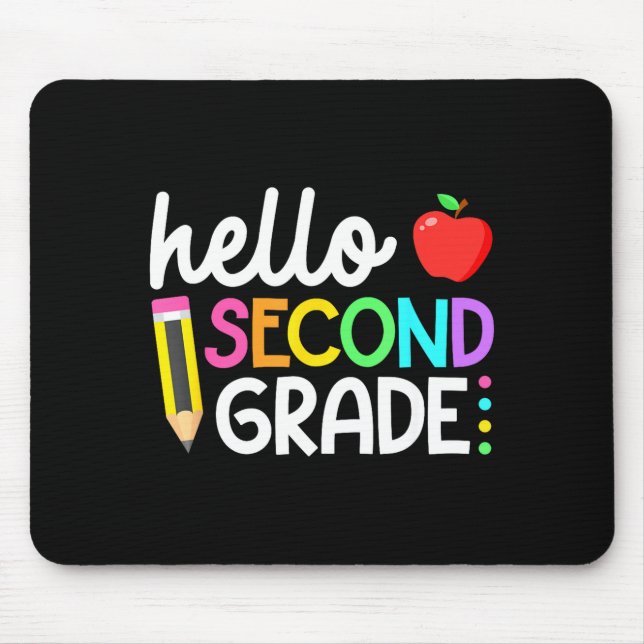 Mousepad Olá Equipe do Segundo Ano Volta às Aulas do 2º Ano (Frente)