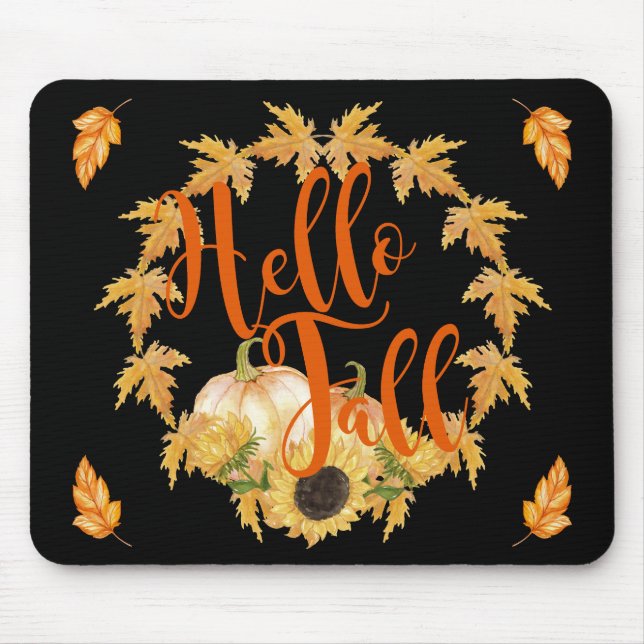 Mousepad Olá, Fall Wreath Graphic (Frente)