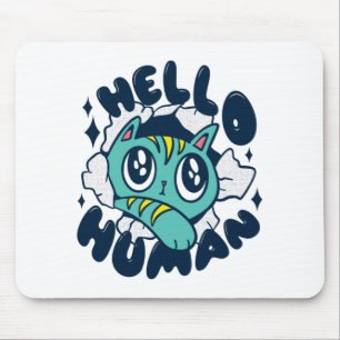 Mousepad Olá Gato Gato Gato