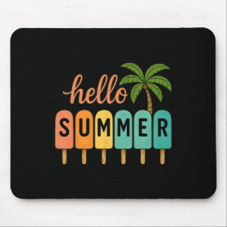 Mousepad Olá Gif de Picolé de Sorvete de Férias de Verão na