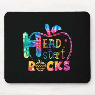 Mousepad Olá Head Start Rock Tie Dye De Volta à Escola Ensi