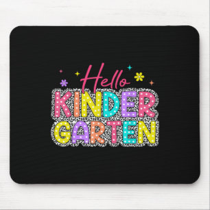 Mousepad Olá Jardim de Infância Leopard Escola Secundária C