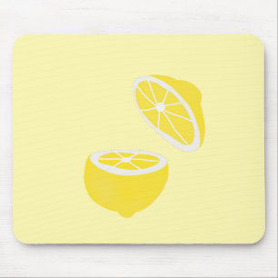Mousepad Olá Lemon, fruta amarela moderna
