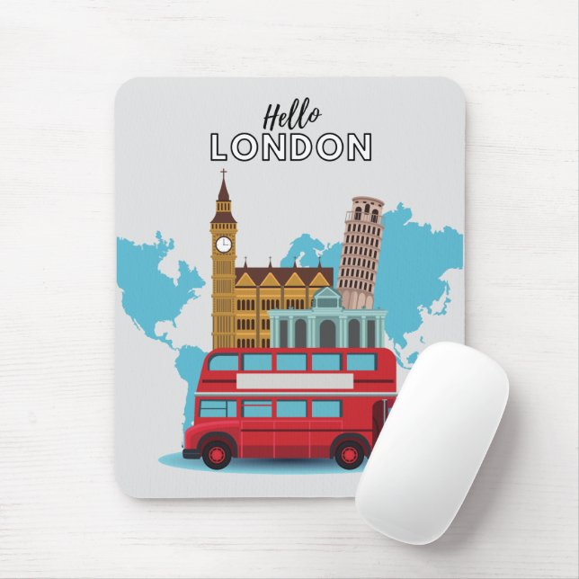Mousepad Olá Londres (Com mouse)