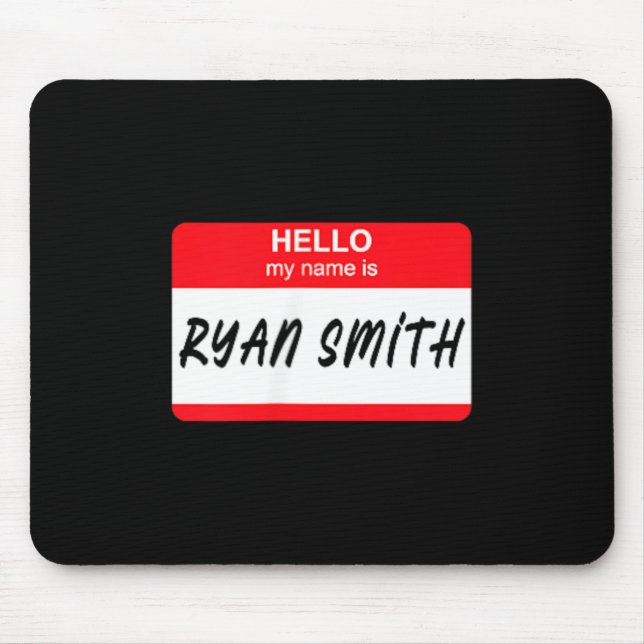 Mousepad Olá, meu nome é Ryan ag (Frente)