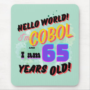 Mousepad Olá Mundo Cobol Linguagem de Programação tem 65 an