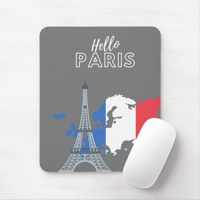 Mousepad Olá, Pad do Rato de Paris (Com mouse)