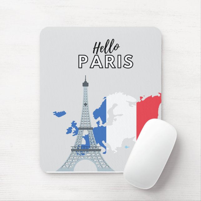 Mousepad Olá Paris (Com mouse)