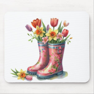 Mousepad-Olá Primavera Floral Mouse Pad