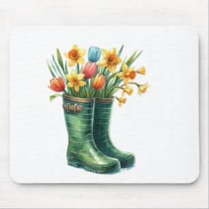 Mousepad-Olá Primavera Floral Mouse Pad
