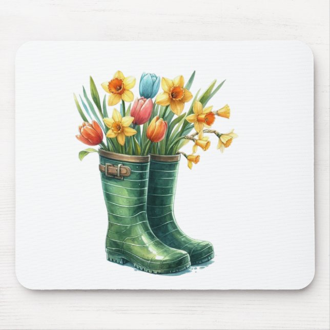 Mousepad-Olá Primavera Floral Mouse Pad (Frente)