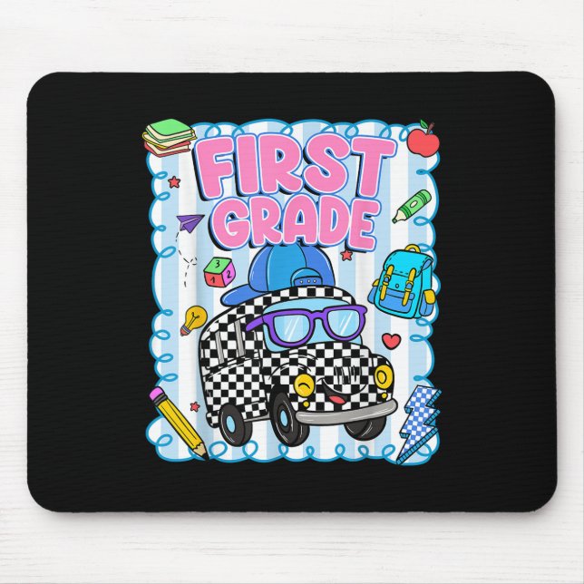 Mousepad Olá Primeiro Grau Ônibus Escola Professor Aluno De (Frente)