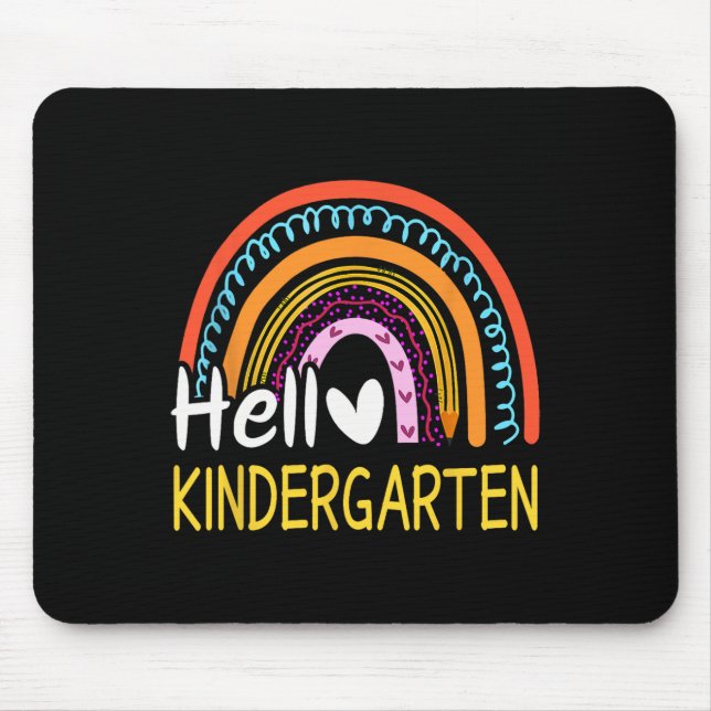 Mousepad Olá Professora da Equipe do Jardim de Infância de  (Frente)