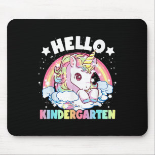 Mousepad Olá Professora de Jardim de Infância Unicórnio Vol