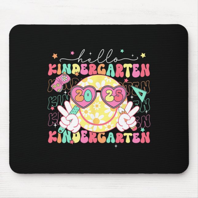 Mousepad Olá Sorriso De Jardim De Infância De Volta à Escol (Frente)