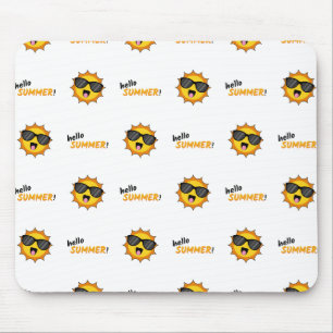 Mousepad Olá Summer Sun com óculos de sol