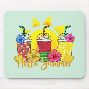 Mousepad Olá Summer Vibrant Tropical Fruta Smoothie