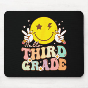 Mousepad Olá Terceira Série Hippie Sorriso Rosto 3ª Série B