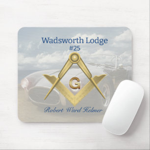 Mousepad Old Car Masonic