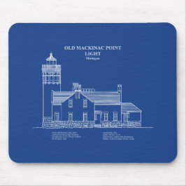 Mousepad Old Mackinac Point Light - Michigan - AD
