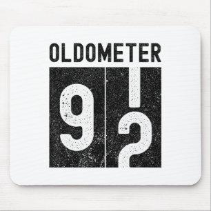Mousepad Oldômetro Aniversário de 92 anos Engraçado Retro F