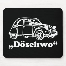 Mousepad Oldtimer 2cv Weisse Döschwo Silhouette
