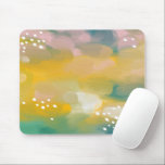 Mousepad Óleo de abstrato brilhante pintado. Curso pincel a<br><div class="desc">Óleo de derrame de pincel abstrato brilhante pintado Pad do mouse em cores verdes, amarelas e cor-de-rosa.</div>