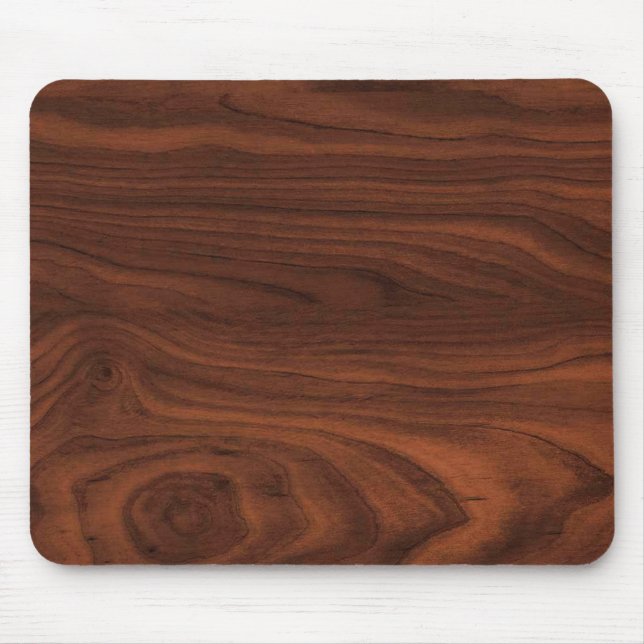 Mousepad Olhar de madeira escuro de Brown (Frente)