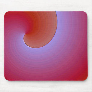 Mousepad olhar de vidro laranja roxo - abstrato moderna