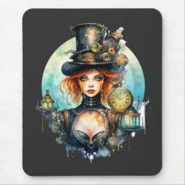 Mousepad Olhar do Tempo Steampunk