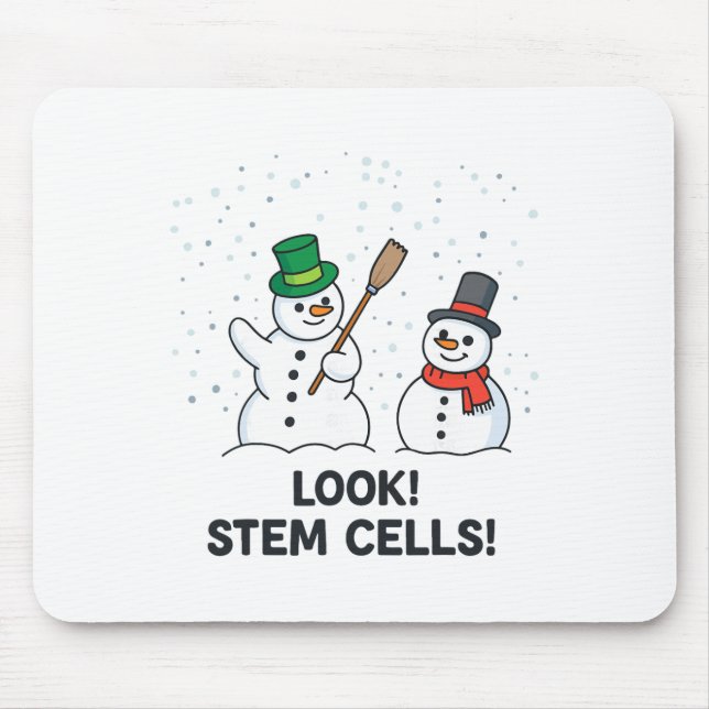 Mousepad Olhar engraçado de professor de química de Natal (Frente)