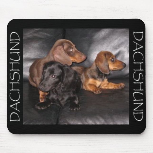 Mousepad Olhe o outro tapete do rato de Doxie da maneira (Frente)
