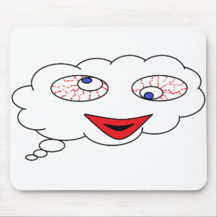 Mousepad Olhe o que estou pensando - estou rolando os olhos